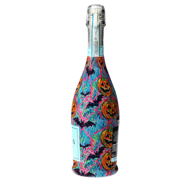 Preppy Halloween Bats Prosecco Bottle Wrap