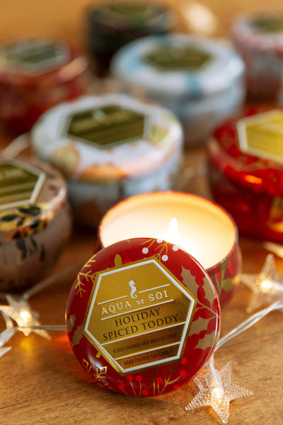 Pumpkin Chai 4oz Aqua De SOi Candle Tin