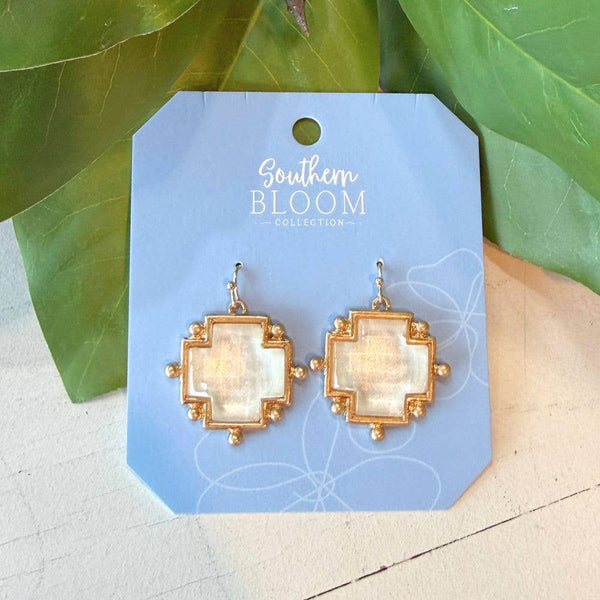 Genevieve Cross Earrings