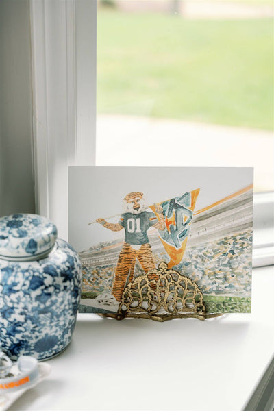 Auburn University Aubie Print, Collegiate, Game day: 5x7
