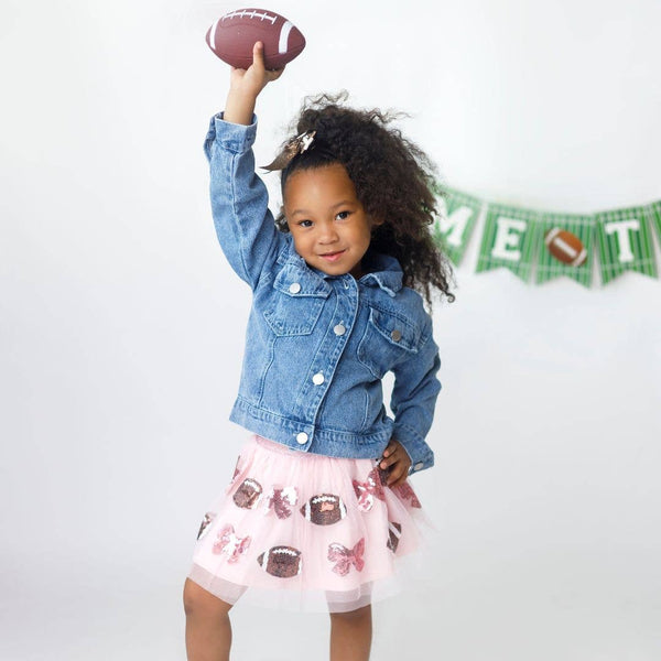 Football Sequin Tutu - Kids Clothing