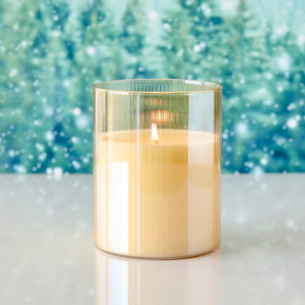 Fresh Cut Balsam & Pine Candle In Lg. Gold Glass 15oz. Ctn.6