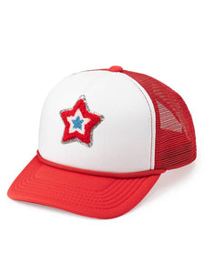 Patriotic Star Trucker Hat