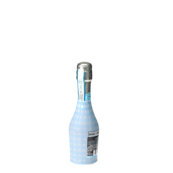 Beau Bottles Powder Blue Picnic Gingham - MINI Prosecco Collection - Set of 6 (Wraps Only)