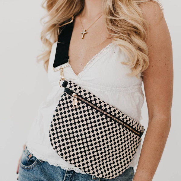Westlyn Woven Bum Bag Metallic Gunmetal