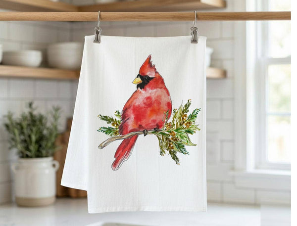 Cardinal Kitchen Towel: Flour Sack Towel
