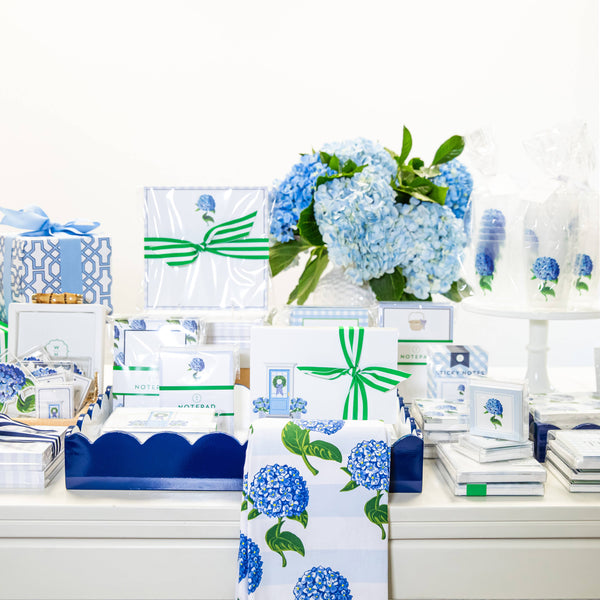 Blue Hydrangeas Shatterproof Cups | Set of 8