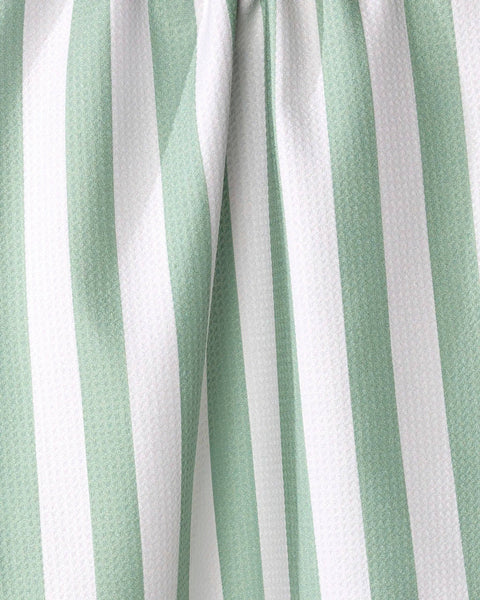 Mistletoe Striped Tea Towel
