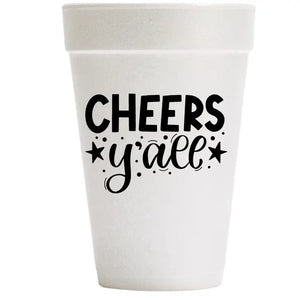 Cheers Yall - New Years Foam Cups