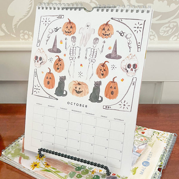 Watercolor Wall Calendar: 2026
