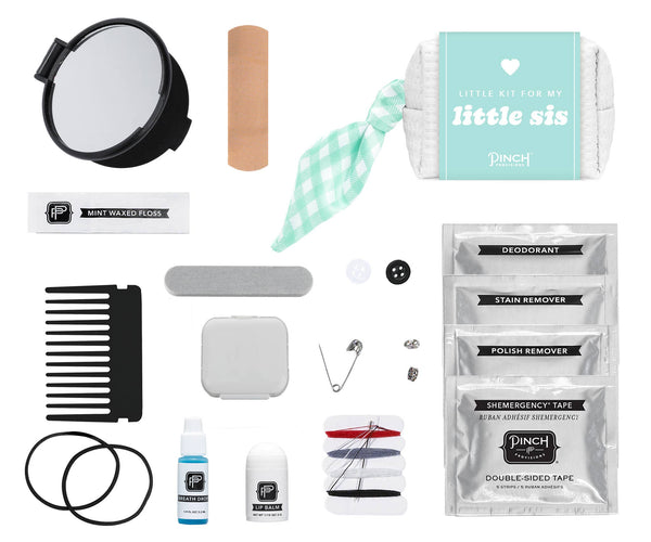 Little Sis Minimergency Kit | Sorority, Rush, Bid Week Greek: Blue Gingham