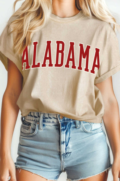 ALABAMA PUFF MINERAL GRAPHIC TSHIRTS: DUSTY PINK