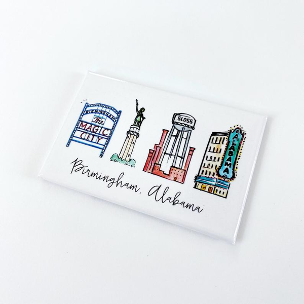 Birmingham, Alabama Magnet: Watercolor