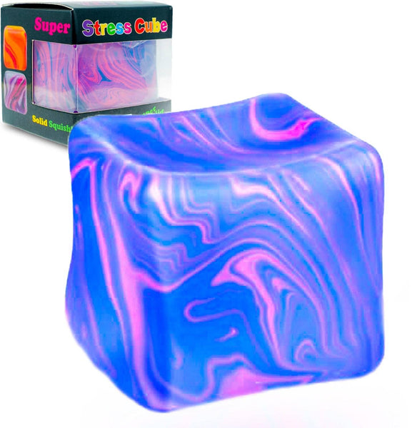 Cube Teardrop Blue Squishy