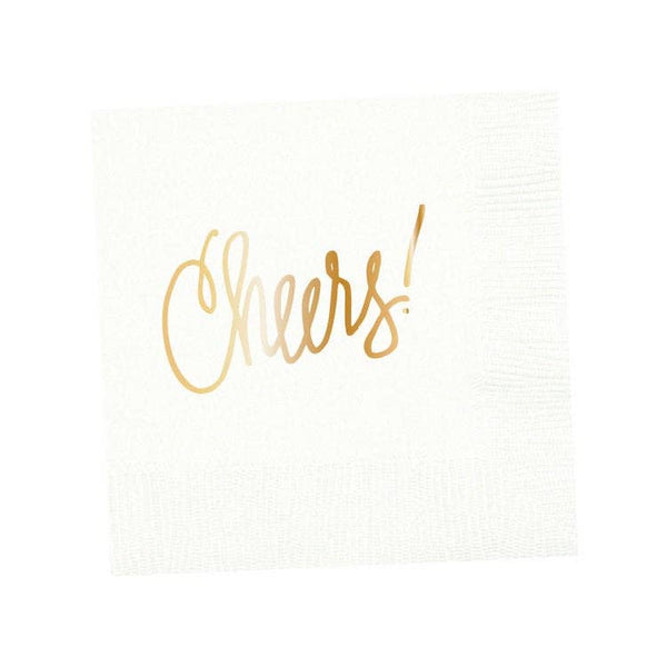 Cheers! | Napkins (18 colors): White