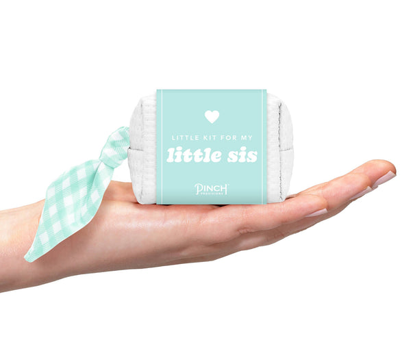 Little Sis Minimergency Kit | Sorority, Rush, Bid Week Greek: Peach Gingham