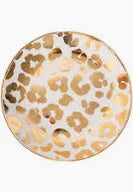 Mary Square Gold Leopard Appetizer Plate