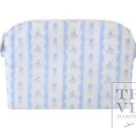 TRVL Goodie Cosmetic Bag - Ribbon Floral Blue