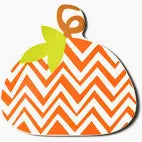 Happy Everything Chevron Pumpkin Large Attachment