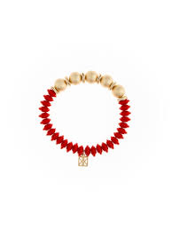 Luna Bracelet Crimson & White