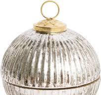 Silver Ornament Candle - Vanilla Spice