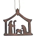 Wooden Nativity Ornament