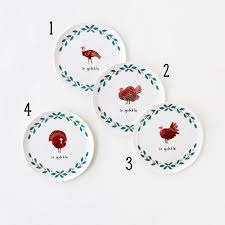 Le Gobble Turkey Melamine Small Plate