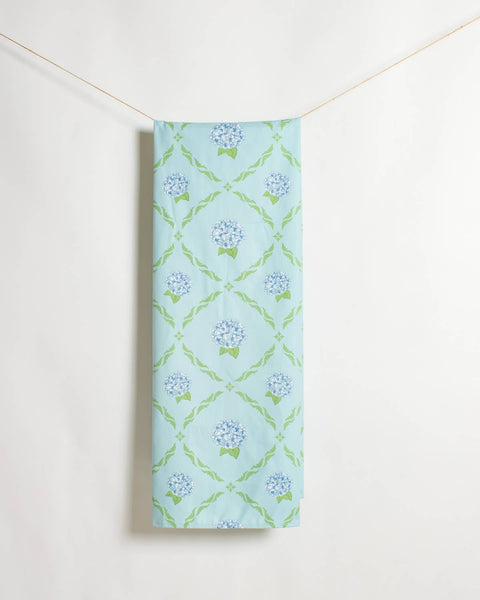Hydrangea Trellis Giant Beach Towel       Blue/Green    40x70