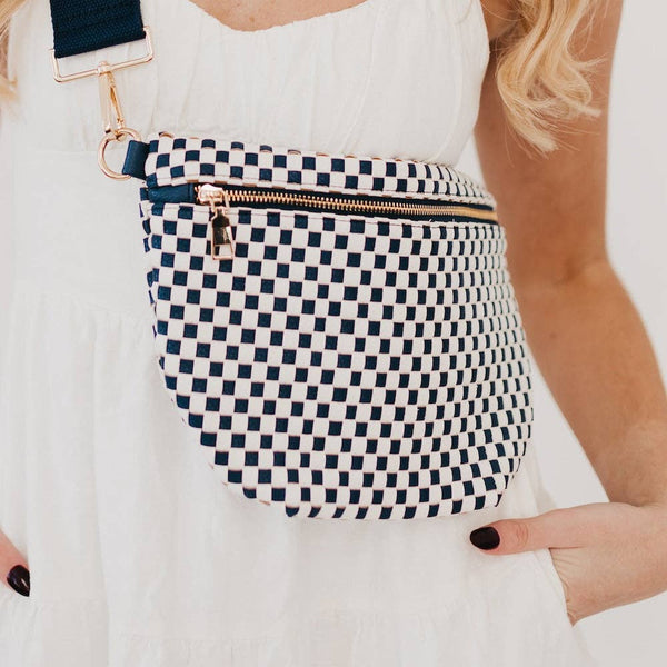Westlyn Woven Bum Bag Metallic Gunmetal