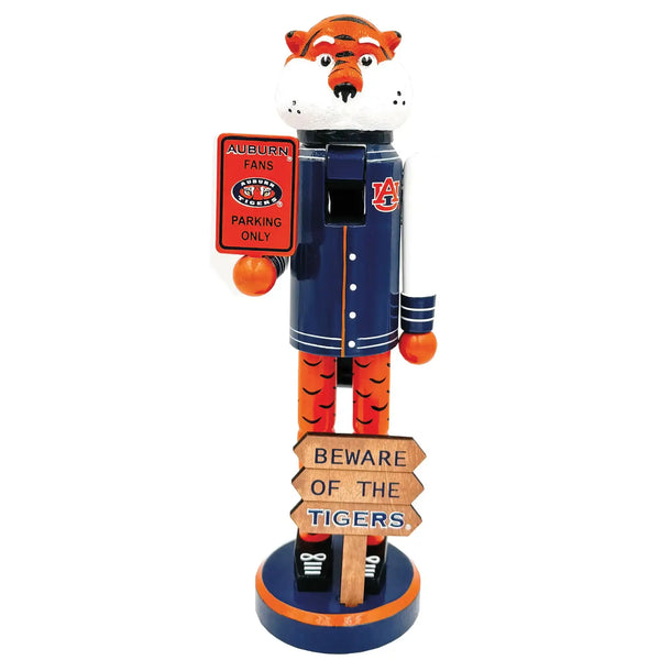 12" Auburn Beware of Tigers Nutcracker
