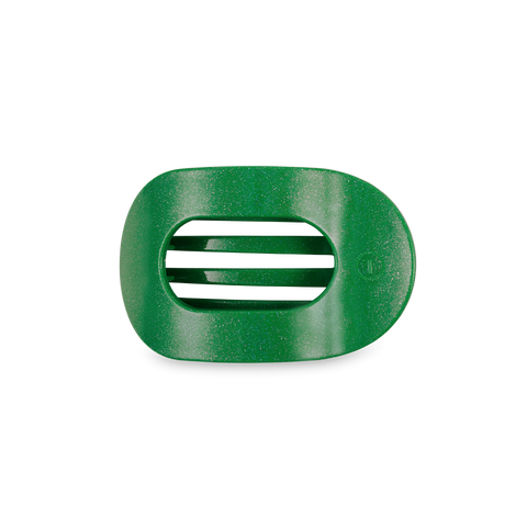 Round Flat Hair Clip | Small | Shamrock Shimmer
