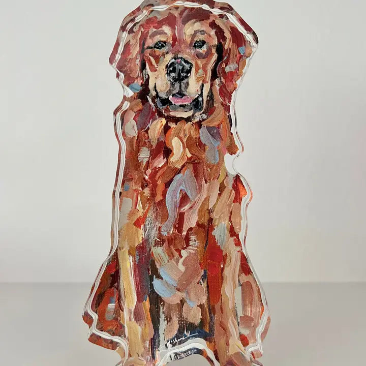 Golden Retriever Red Mini Acrylic