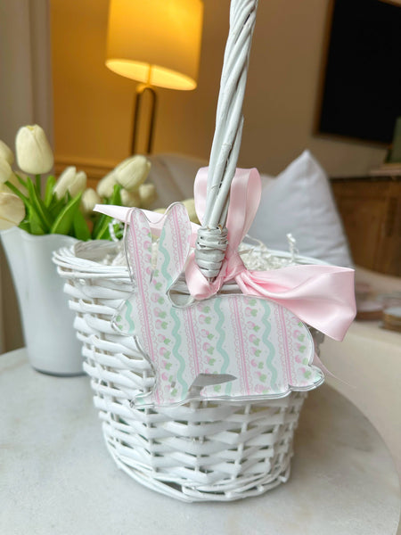 Pink Bunny Acrylic Charm