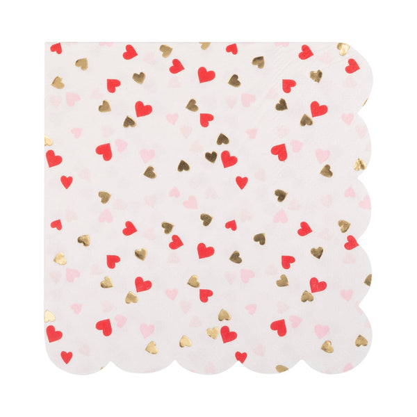 Foil Tiny Hearts Cocktail Napkin