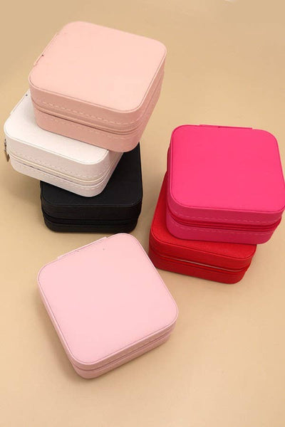 JEWELRY ORGANIZER TRAVEL BOX CASE - Off White
