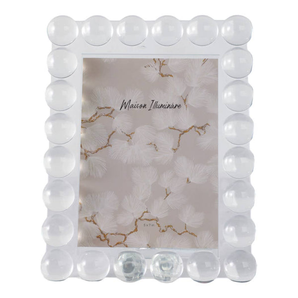 Crystal Bubble Spherical Border Photo Frame - Clear, 5x7 in.