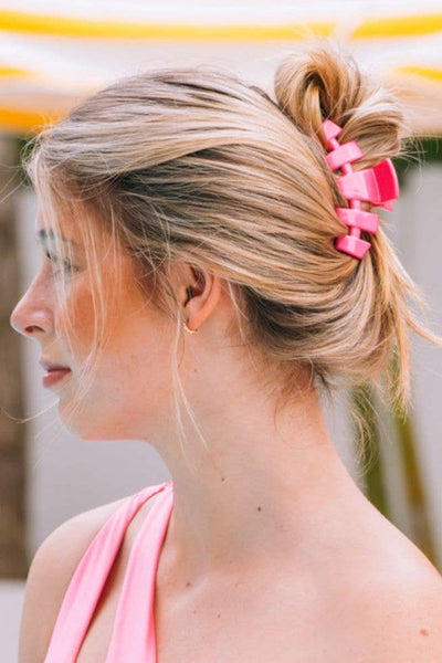 Teletie Medium Classic Clip Paradise Pink