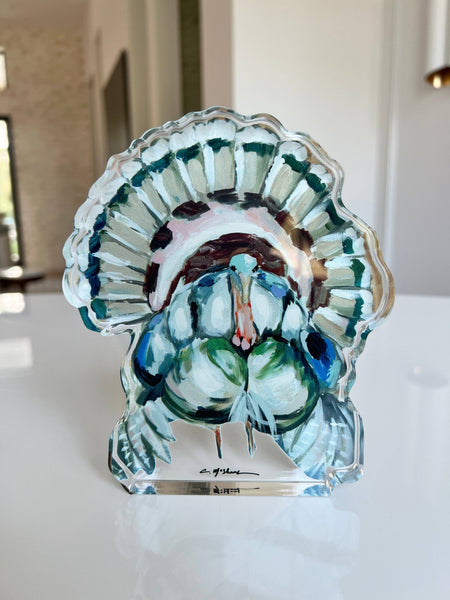 "Preston Gravy" turkey acrylic shelfie: Small