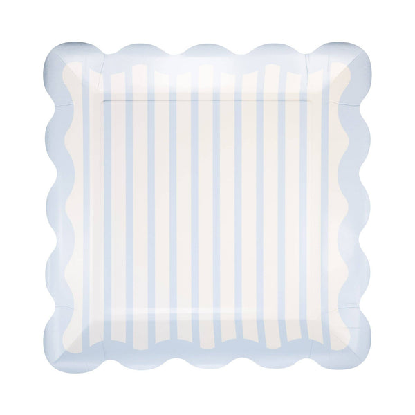 Blue Striped 10" Plate
