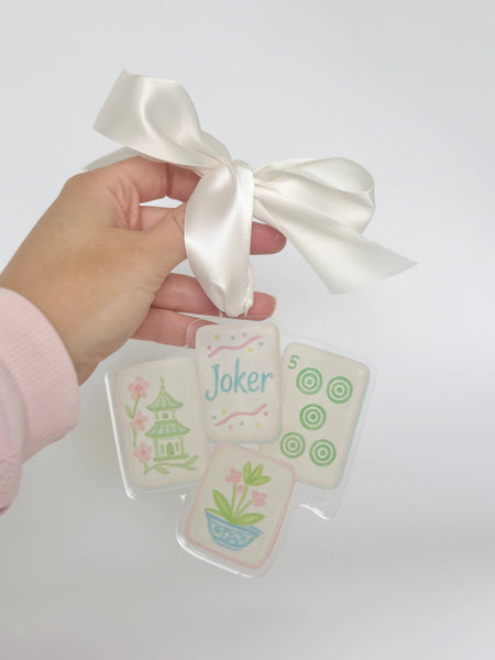Acrylic Mahjong Block - Ornament, mini, large : Ornament