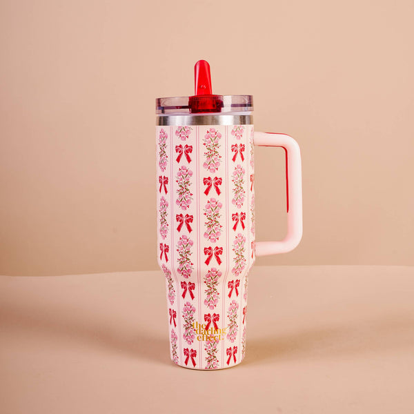 40 oz Lifestyle Flip Straw Tumbler-Oh So Merry