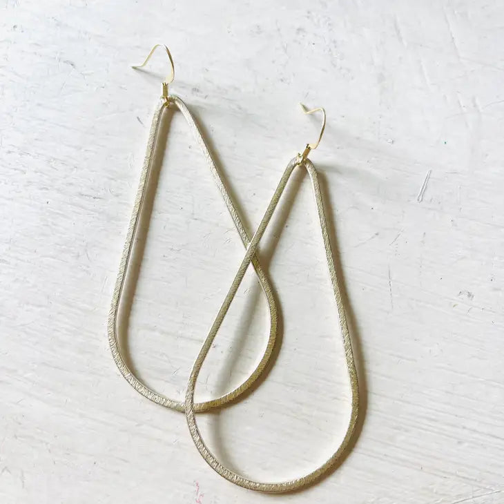 Teardrop Gold Earrings