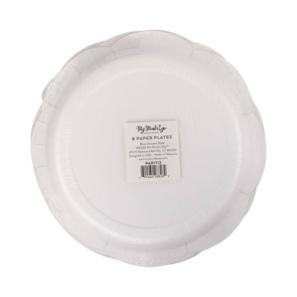 Blue Dessert 8" Plate