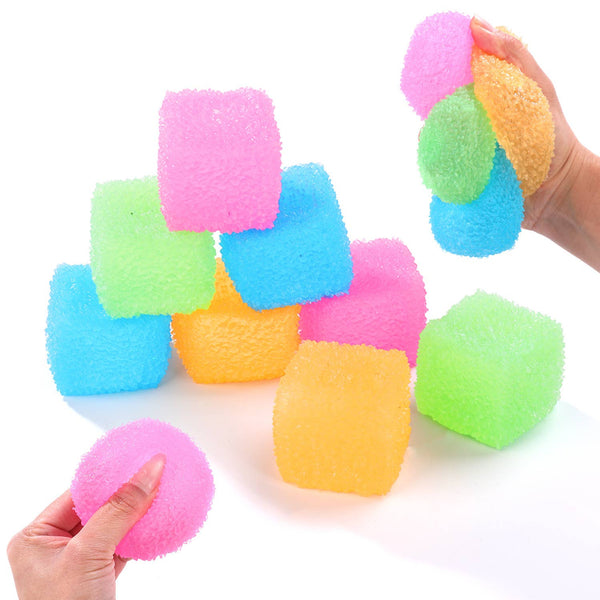 Squishy Squeeze Textured Cube