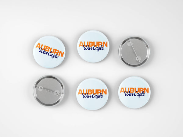 Auburn War Eagle Button