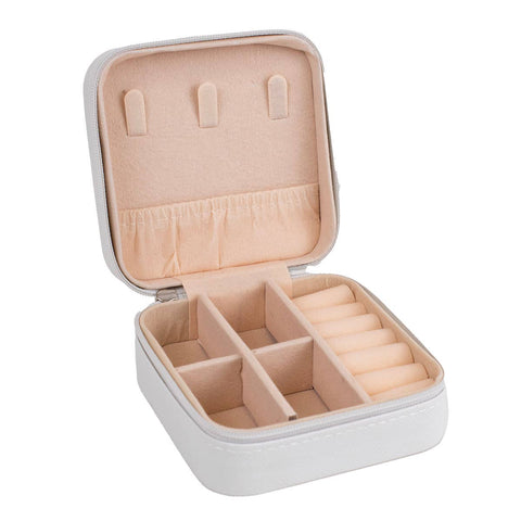 Sadie Jewelry Organizer   Cream   3.75x1.75x3.75
