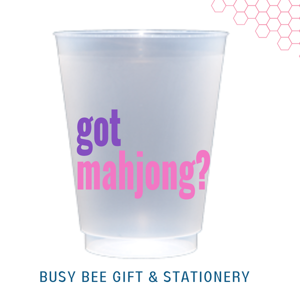 Got Mahjong Shatterproof Frost Flex Cups | Set of 8