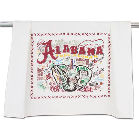 University of Alabama Embroidered Tea Towel