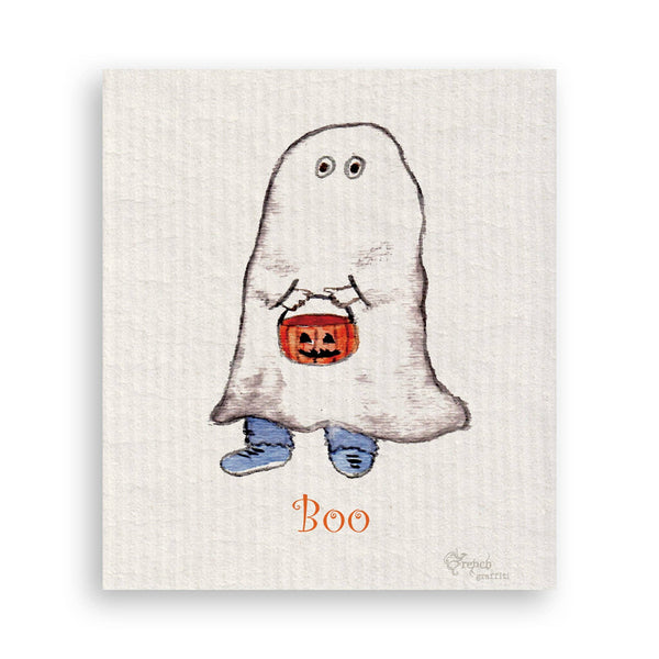 Boo Boy Ghost: Dishtowel