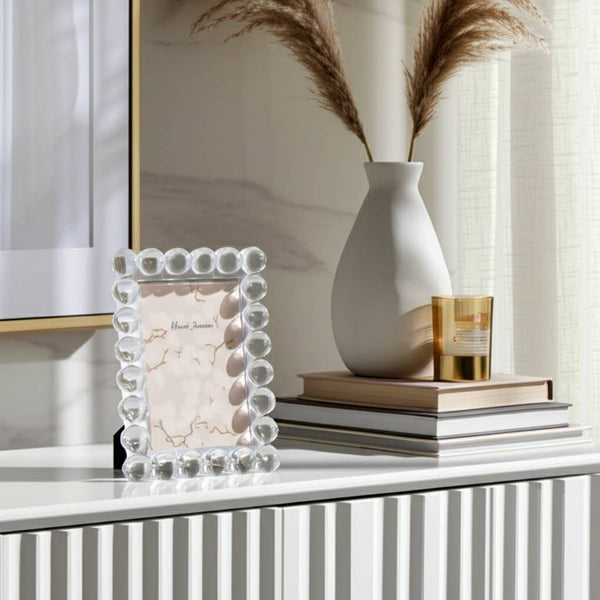 Crystal Bubble Spherical Border Photo Frame - Clear, 5x7 in.